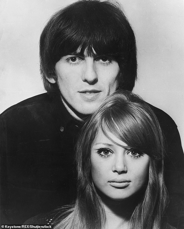 Patti Boyd, pictured in her youth, remains mum about her flirtation with Rolling Stone Ronnie Wood when he stayed with her and George Harrison at their Henley mansion.
