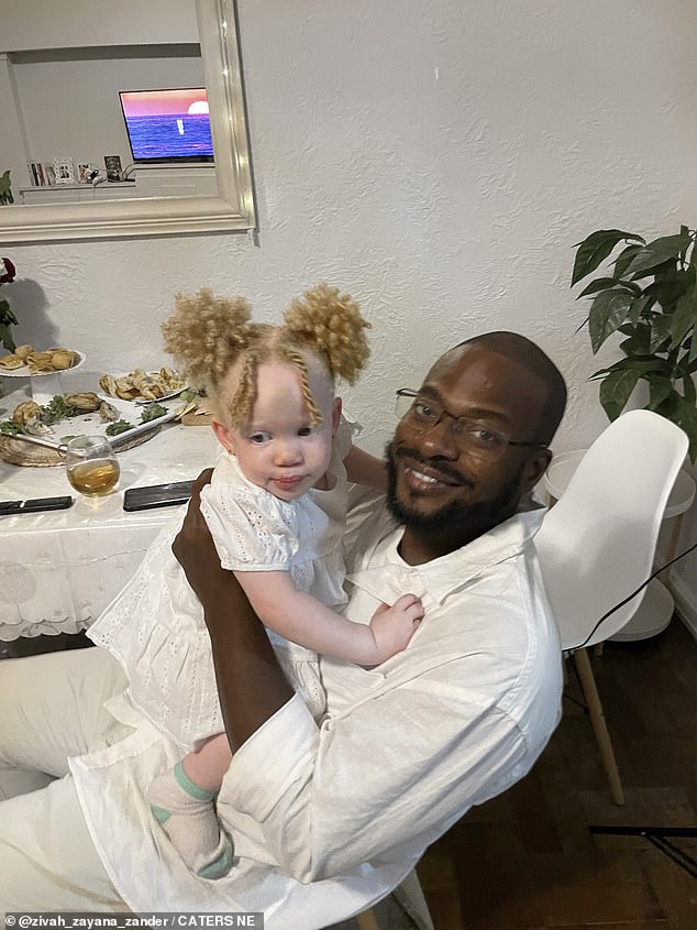 Belvana says Zayana is her 'miracle baby' (pictured with father Natalino, 37 years old)