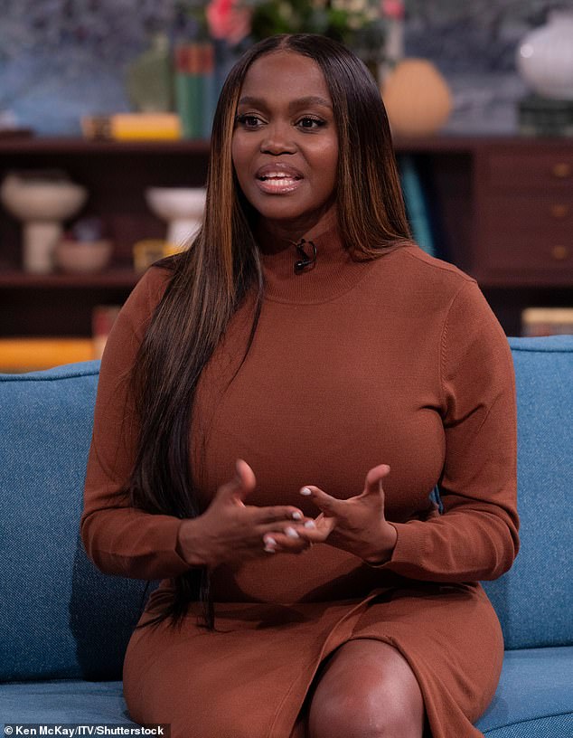 TV presenter Oti Mabuse (pictured), radio host Jordan North and dancer and actor Layton Williams will take turns taking on the role of Celebrity House Guest.