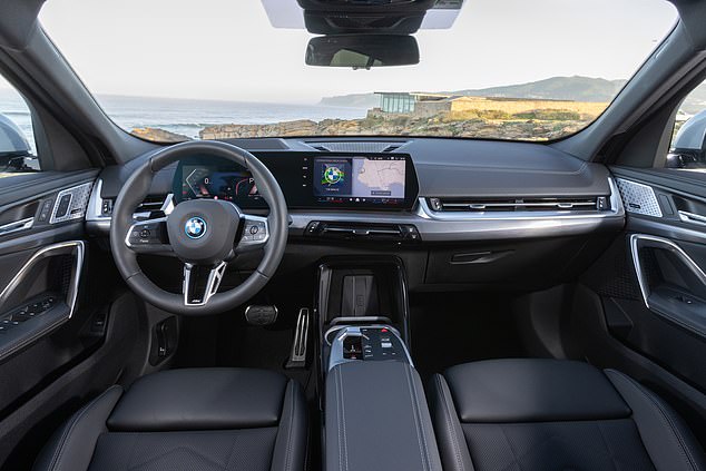The interior is typical BMW high quality with a smart dashboard that includes a 10.25-inch digital instrument panel and a 10.7-inch center display, and there's plenty of space up front.