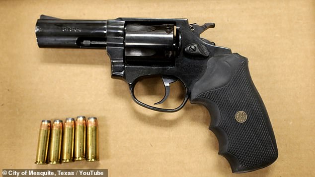 The identity of the student has not been revealed because he is a minor. Investigators recovered a Rossi 38 Special revolver (pictured) from the boy.