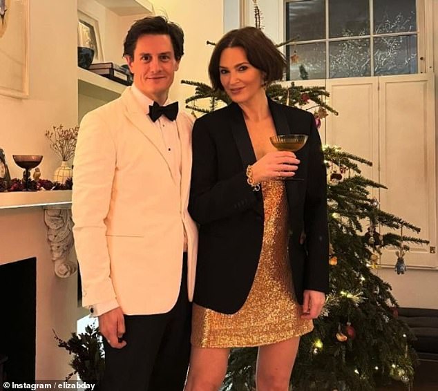 The How To Fail presenter and Magpie author, 45, lives in Vauxhall, south London, with her husband, fintech CEO Justin Basini (pictured together this Christmas).
