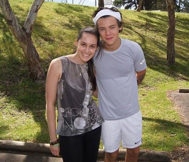 Jamila Lamarre-Condon (pictured with Harry Styles) was the alleged killer cop's faithful companion when the pair chased celebrities across Sydney.