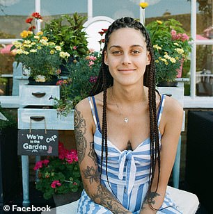 Jamila Lamarre-Condon, tattooed and with dreadlocks, is seen in her Facebook profile photo