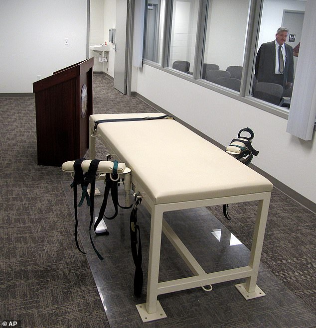 The serial killer will be executed at 10 a.m. local time Wednesday in the death chamber (pictured) at the Idaho Maximum Security Institution.