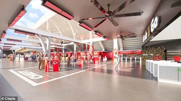 A canopy on the upper concourse will provide weather protection to all fans on the upper level.