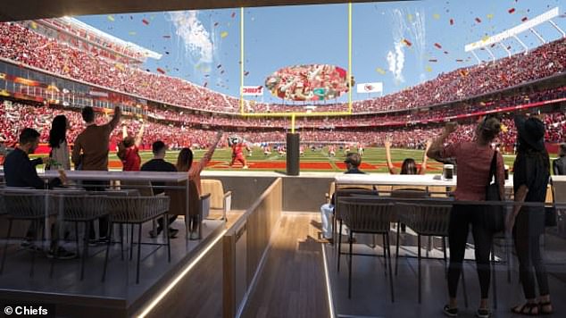 There will also be an end zone suite, like the one the Las Vegas Raiders have at their Allegiant Stadium.