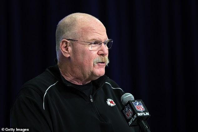 Chiefs coach Andy Reid received an A+ grade from players on the team report card.
