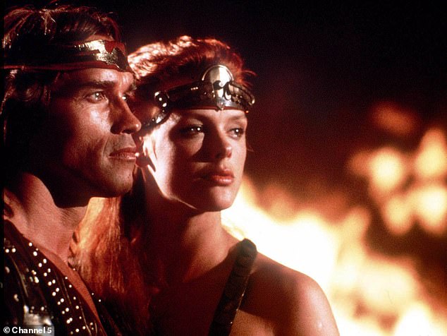 In 2011, Brigitte revealed that she had an affair with Arnold Schwarzenegger during the filming of Red Sonja (pictured), while the actor was dating Maria Shriver, whom he married.