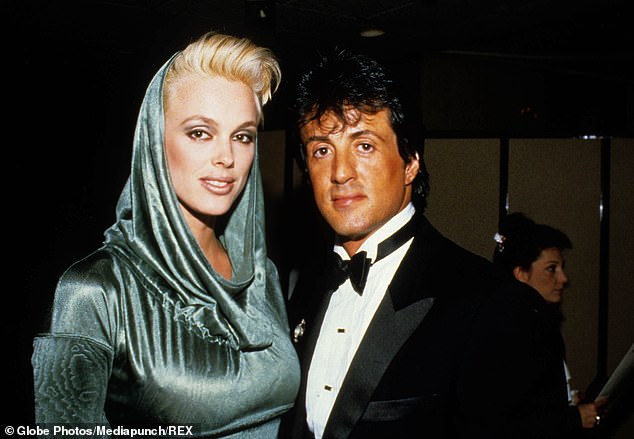Brigitte has been married five times, most famously to Sylvester Stallone for two years between 1985 and 1987 (pictured together in 1986).