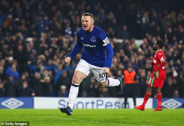 Rooney began his career at Everton and returned to Goodison Park in 2017.