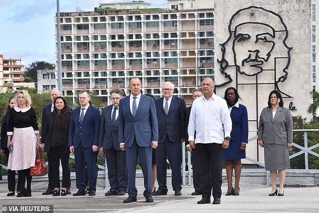 Lavrov attended the wreath-laying ceremony at the José Martí monument in Havana.