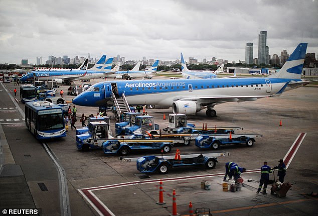Aerolíneas Argentinas, operated by the Argentine government, had to cancel 331 flights on Wednesday. The airline said the flight cancellations affected about 24,000 passengers. The company said it expected to lose about $2 million.