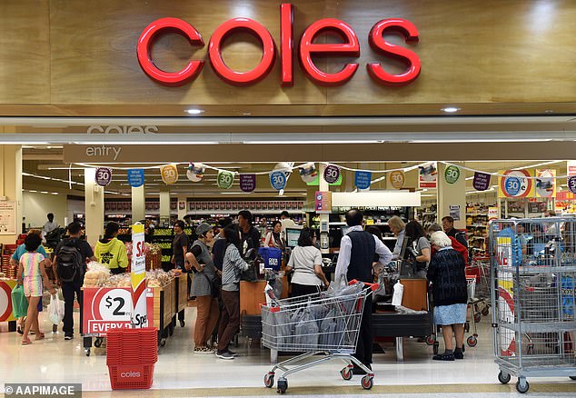 The Coles Group reported on Tuesday that sales rose but profits had slumped in the first half due to fierce competition and the cost of living.