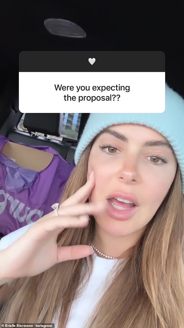 On Wednesday, Brielle hosted a Q&A on Instagram Story, where she confirmed that Seidl asked Kroy for permission to marry her.