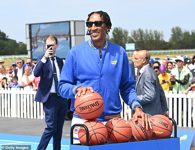 Pippen (pictured in Melbourne) is in Australia this month to take part in the country's National Basketball League awards banquet and subsequent speaking tour with former teammates Horace Grant and Luc Longley.