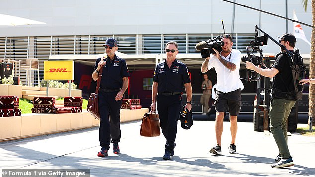 Horner was later photographed arriving at the Paddock before the first practice session began.