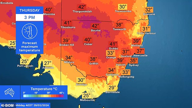 Much of New South Wales is in the midst of a late summer heatwave.