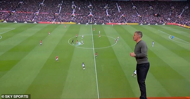 Carragher used his five-minute analysis on Sky Sports' Monday Night Football to focus on Man United's defence.