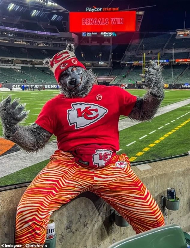 Babuar was known for being the 'ChiefsAholic', a Kansas City superfan dressed as a wolf.