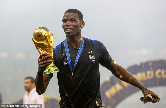 Pogba won the World Cup with France in 2018, scoring in the final against Croatia