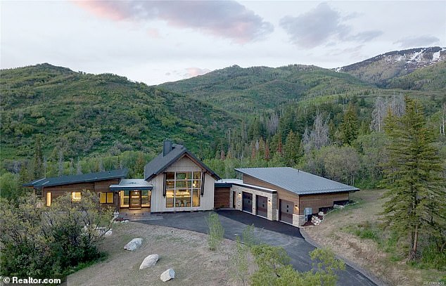 Hakek's home in Steamboat Springs, Colorado, is shown above