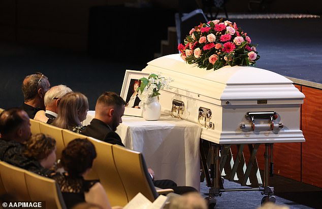 Hundreds of mourners gathered at Thursday's funeral to say goodbye to Vyleen White.