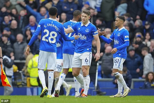 Everton were docked 10 points in November for excessive spending, but an appeal gave them back four points.