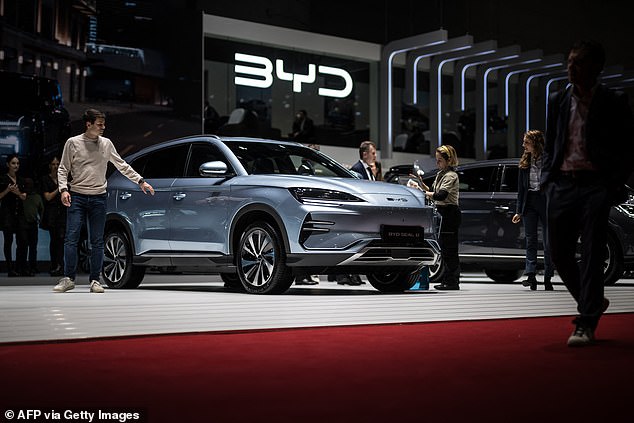 Chinese automaker BYD sold three million electric vehicles last year, while the U.S. sold just 1.2 percent of hybrid and electric cars of the 281 million recorded in 2023.