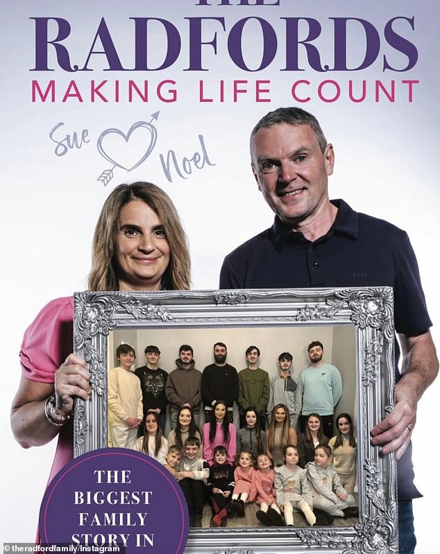 Sue Radford took to Instagram to reveal that she and her husband Noel have written their first book, which is out today.
