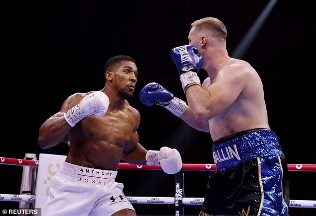 Joshua produced his best performance in years by stopping Wallin after five rounds.