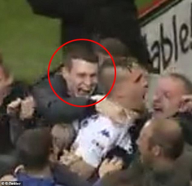 Cawley was seen celebrating on the pitch at Leeds United's match in Norwich after his ban was lifted following an appeal in 2016.