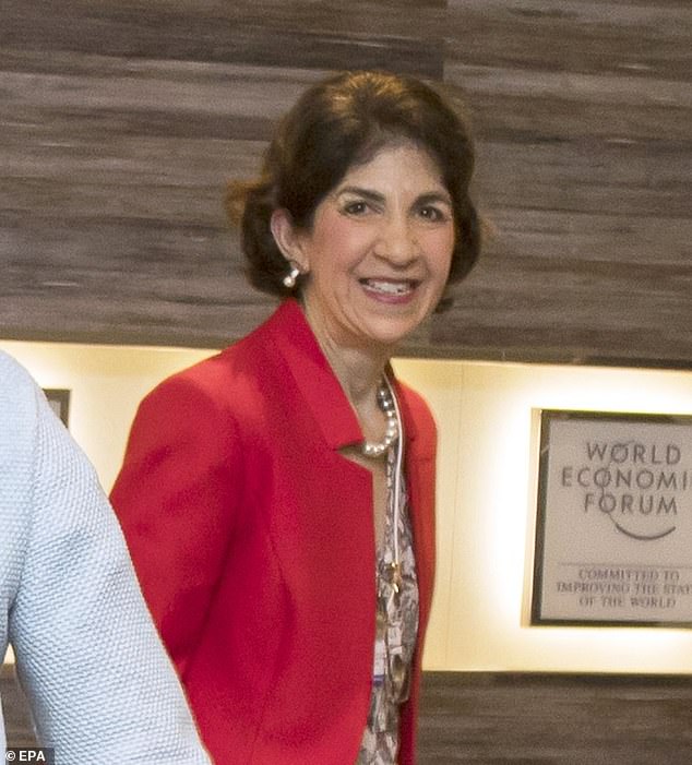 CERN director Fabiola Gianotti during a meeting at the World Economic Forum (WEF)