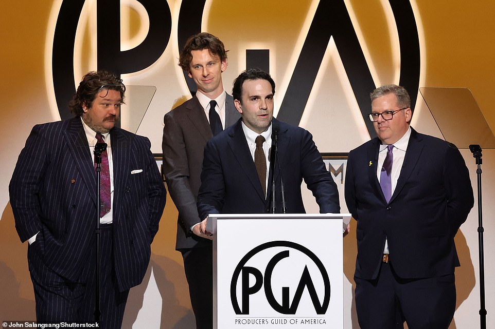 The Bear continued its awards season winning streak when it took home the award for episodic comedy series at the 2024 Producers Guild Awards on Sunday.