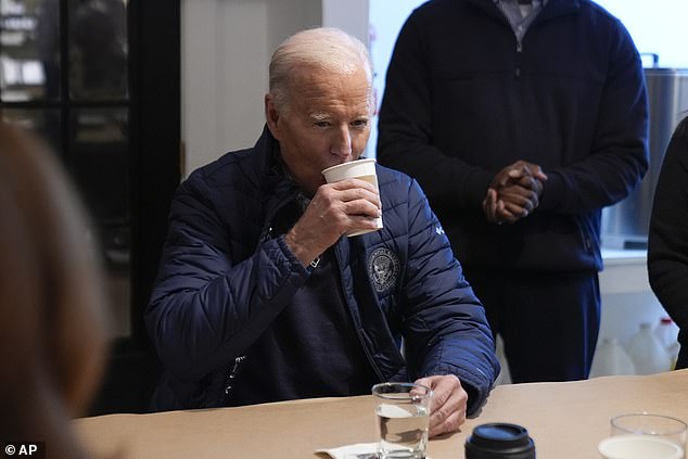President Joe Biden drank coffee made with tap water during his visit to East Palestine.  The Environmental Protection Agency has assured residents that local water is safe.