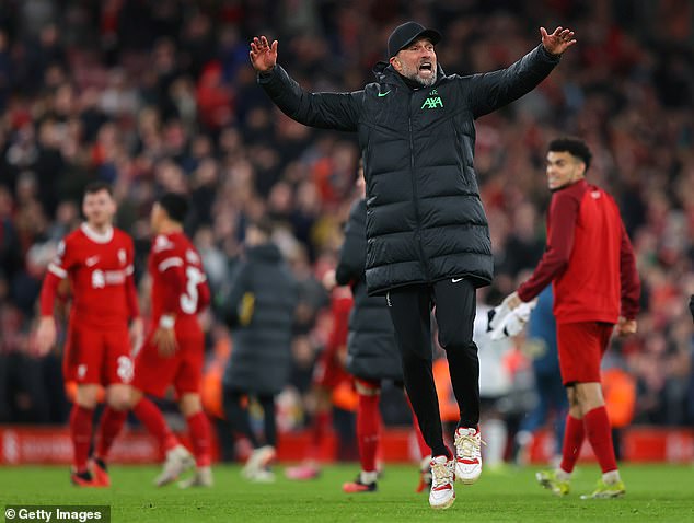 Jurgen Klopp compared Liverpool's comeback against Luton to their historic 2019 victory against Barcelona