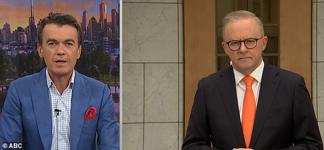 News Breakfast presenter Michael Rowland quizzed Albanese on whether he was concerned his credibility had been hit by the broken promise of stage three tax cuts.