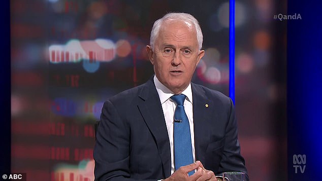 Former Prime Minister Malcolm Turnbull didn't hold back at the ABC's Q&A on Monday night.