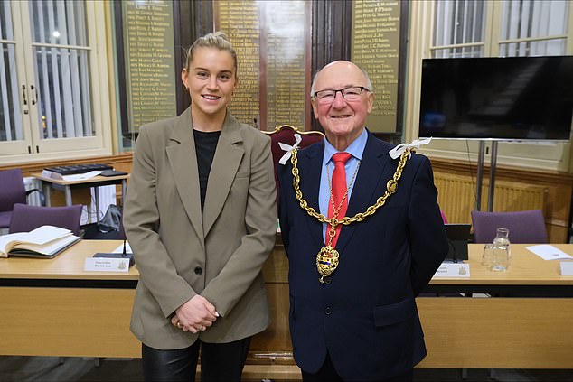 Alessia Russo has been awarded the Freedom of Maidstone for her achievements with the Lionesses