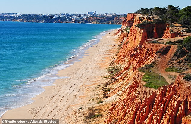 The number one beach to add to your bucket list is Praia da Falesia in Portugal's Algarve.