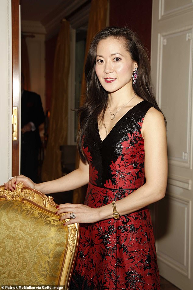 Angela Chao, director of the dry bulk shipping company, died over the weekend, while her family said they were devastated with grief at the news.  Chao is pictured at the New York City Opera pre-gala celebration in 2010.