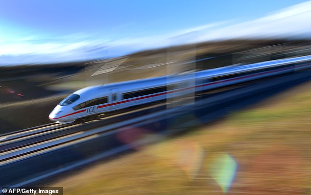 The trains are expected to reach speeds of up to 350 km/h between East Coast cities and should have a positive economic impact on smaller communities along the route.