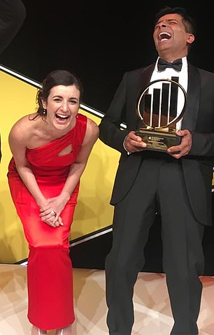 Romance: Victoria Price and Mohsin Issa at an awards ceremony in 2018