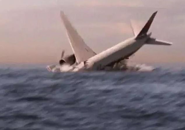 Waring believes it is likely that the original search parameters were outside where the plane landed (pictured, an artist's impression of the MH370 crash)