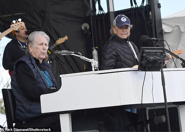 A court filing from the touring company for Beach Boys mastermind Brian Wilson, 81, says in court documents that he suffers from dementia, according to documents obtained by The Blast;  seen in 2020 in Santa Rosa Beach, Florida