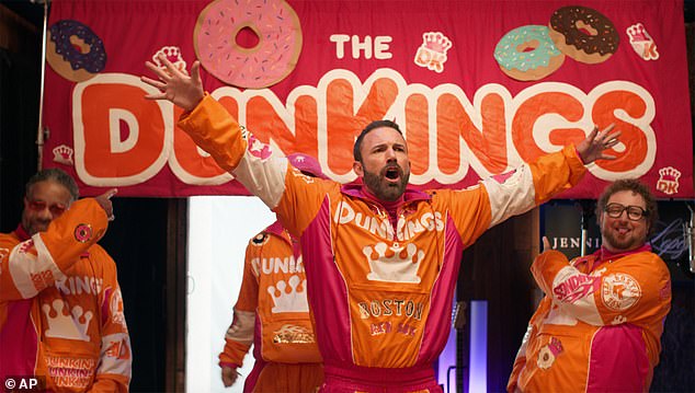 It's not just the Chiefs who have scored a big Super Bowl victory, as Dunkin' Donuts sold out of their 'DunKings' merchandise in just 19 minutes after appearing in the ad.