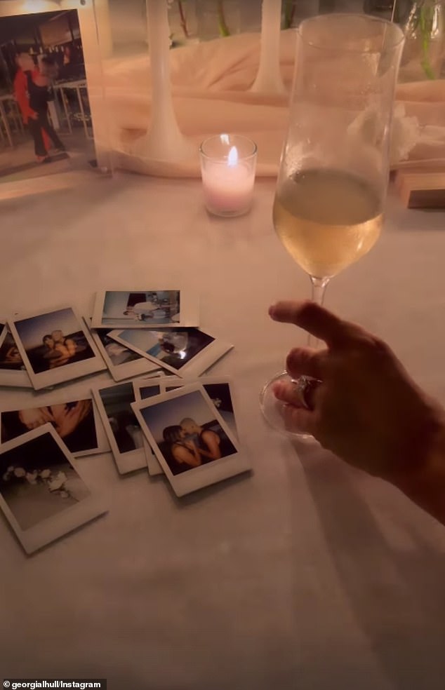 The former reality star, 29, shared a cryptic video on Instagram on Tuesday showing her hand flaunting a statement engagement ring while sipping a glass of wine. Williams appeared to be enjoying a romantic candlelight dinner in the short clip.