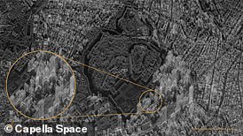 A new satellite is orbiting Earth and is capable of taking high-resolution images of almost anywhere on our planet, and is powerful enough to penetrate the walls of buildings. Shown in the photo is a detailed image of the skyscrapers of Chiyoda City in Tokyo.