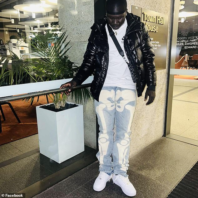 Bol Deng, 20, was found unconscious on the sidewalk outside his family home in western Sydney.  He was treated by paramedics but they could not save him.