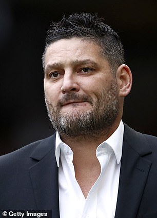 Brendan Fevola, 43, (pictured) was left outraged after a rude driver parked his car directly in front of his family's driveway, blocking the exit and preventing him from getting out.